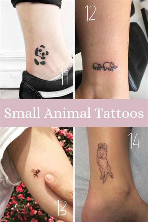 Animal Ankle Tattoos