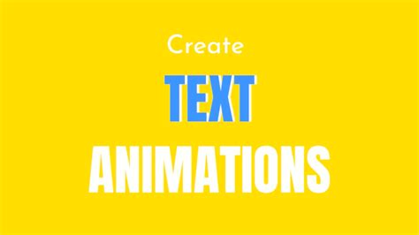 Animated Text Template