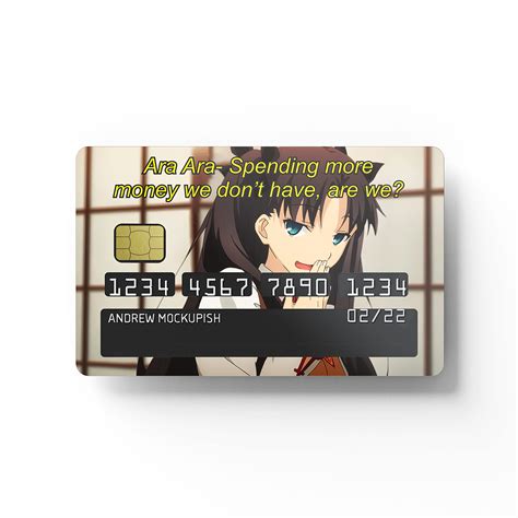 Anime Credit Card Skin Templates