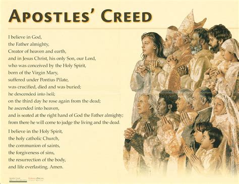 Apostles' Creed printables for faith formation