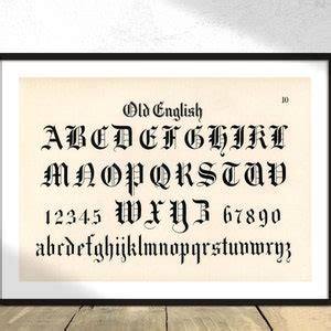 Applications of Old English Fonts