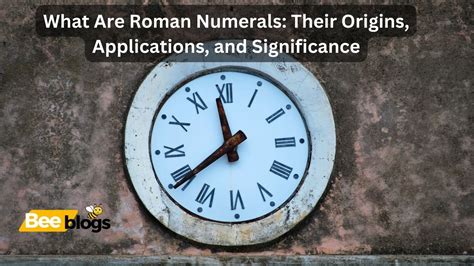 Applications of Roman Numerals