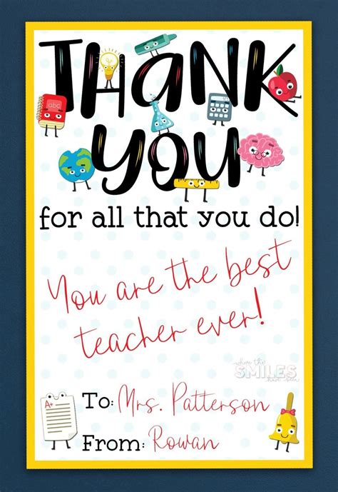 Appreciation Card with Quote Template