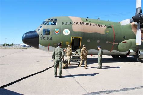 Argentine military aircraft in humanitarian missions