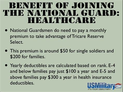 Army National Guard Healthcare Benefits