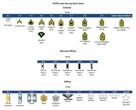 Army Reserve Officer Ranks