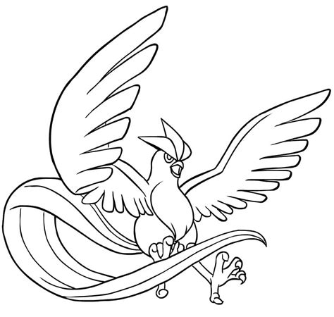 Articuno Coloring Pages