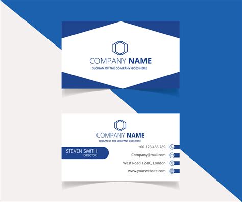 Artistic Name Card Template