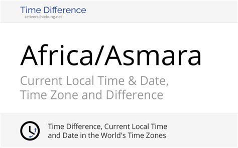 Asmara Time Zone Map