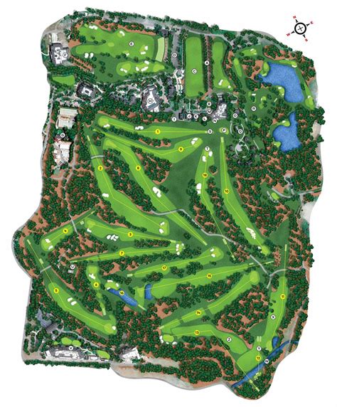 Augusta National Golf Club Course Map