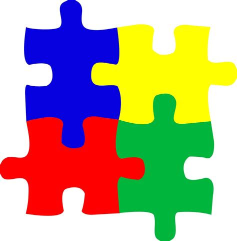 Autism Puzzle Piece Template Design Ideas