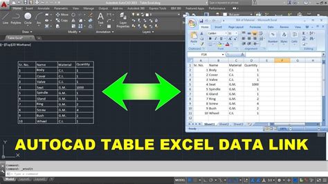 AutoCAD and Excel Integration Example 2