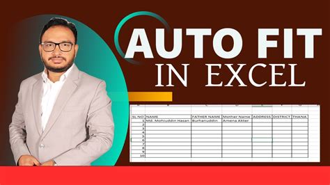 AutoFit Feature in Excel