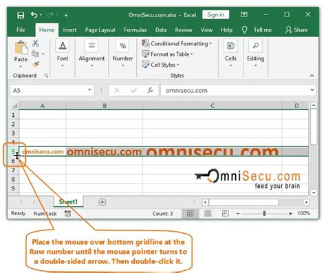 Using AutoFit to adjust row height