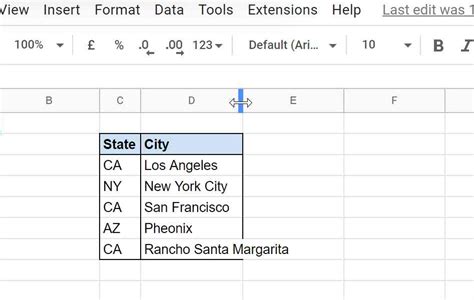 Autofit Column Width Example 2