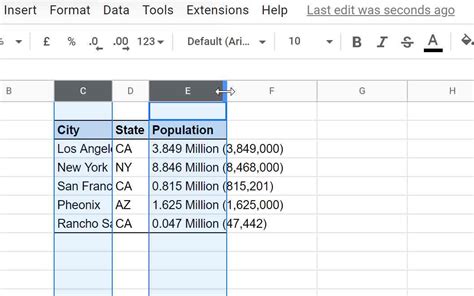 Autofit Column Width Example 3