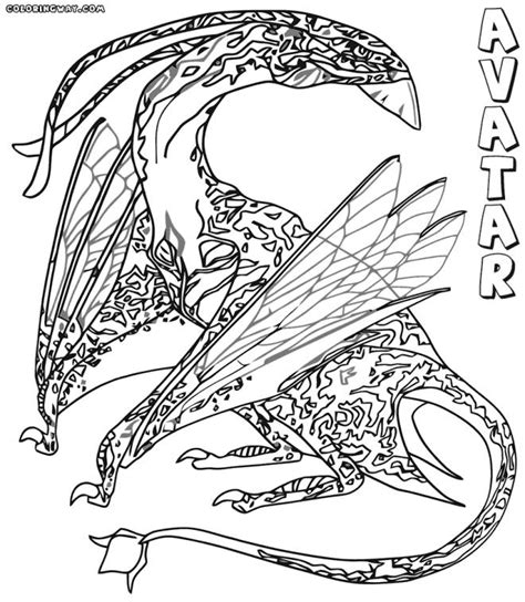 Ikran coloring page