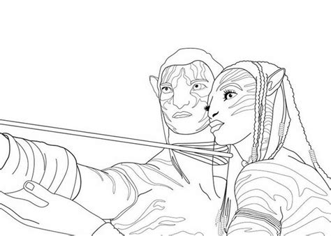 Na'vi coloring page