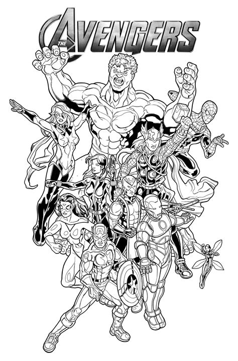 Avengers Coloring Pages For Adults