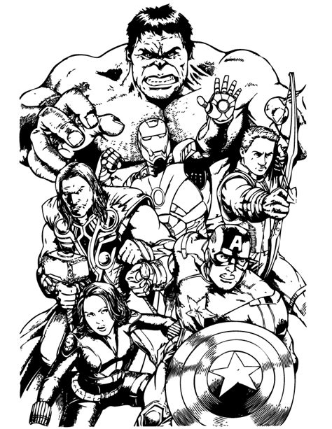 Avengers Coloring Pages For Kids