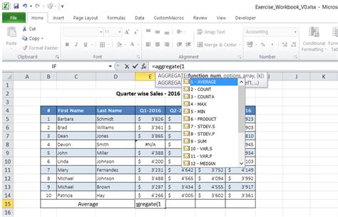 Averaging with errors example 6