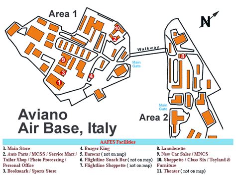 Aviano Air Base Italy Map