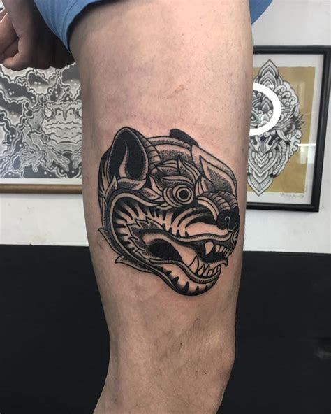 Aztec Jaguar Tattoo Design