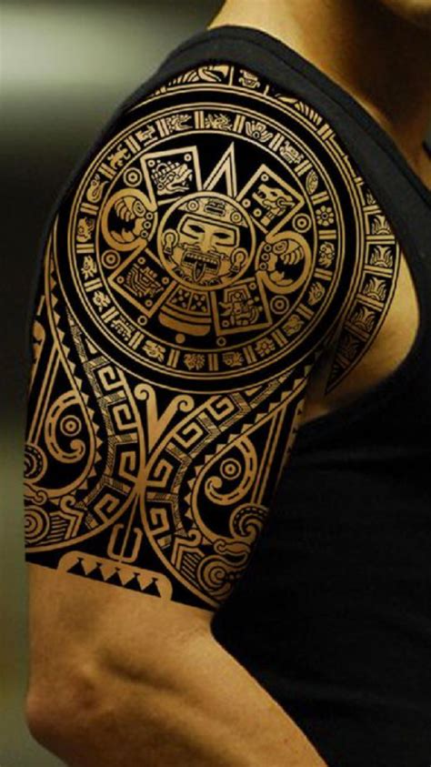 Aztec Print Tattoo Design Inspiration