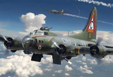 B-17 Bomber Art