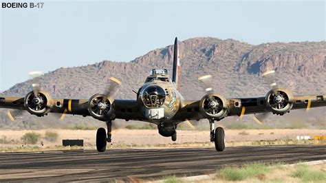 A B-17 Flying Fortress landing