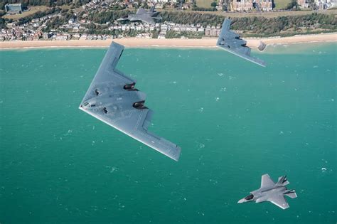 B-2 Bomber formation flight