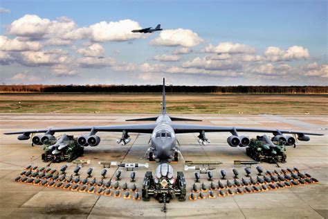 B-52 conducting a bombing mission