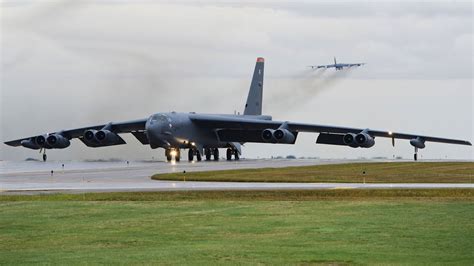 B-52H Stratofortress taking off from Barksdale Air Force Base