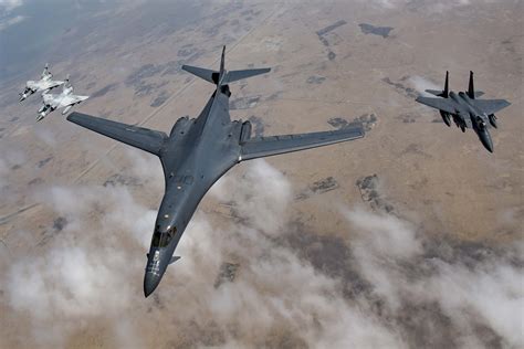 B-1B Lancer in formation