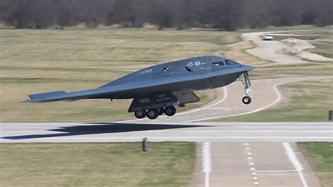 B2 Stealth Bomber landing