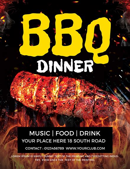 BBQ Flyer Call-to-Action Example