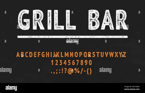 BBQ Flyer Fonts and Typography Example