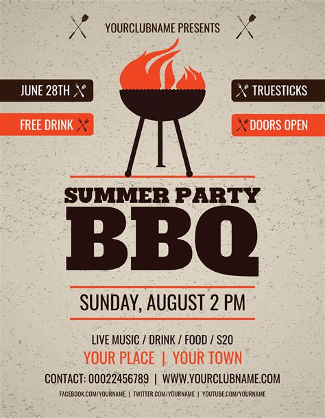 BBQ Flyer Template 4