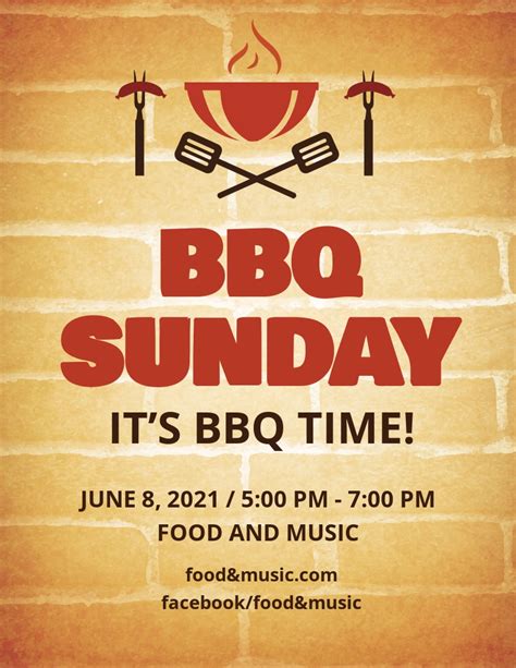 BBQ Flyer Template 6