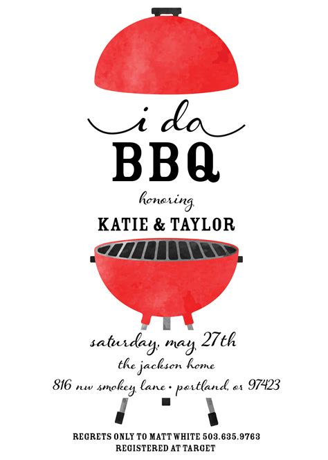 BBQ Party Save The Date