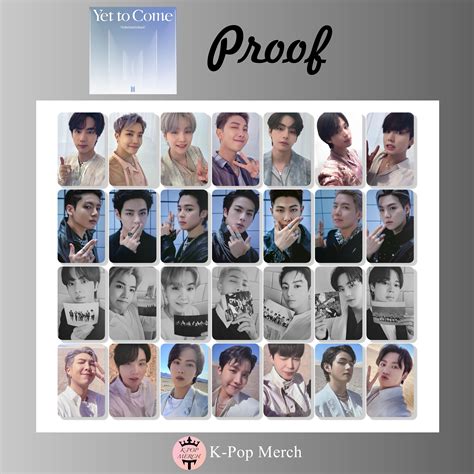 BTS Proof Photocard Template Ideas