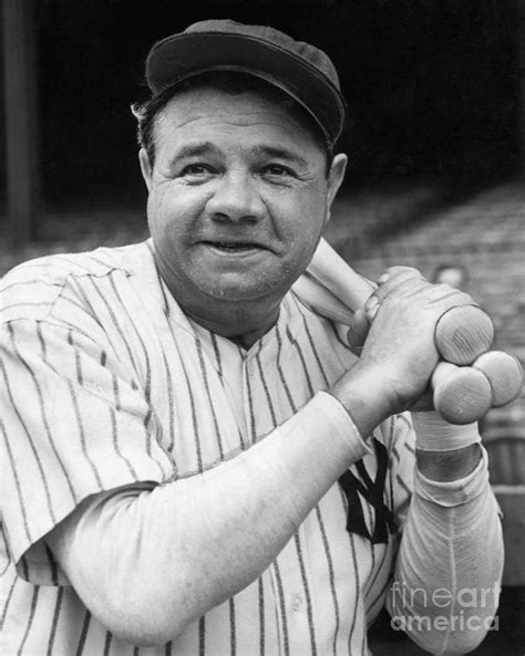 Babe Ruth in his Yankees uniform