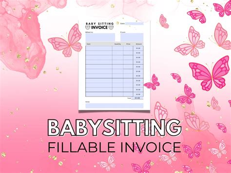 Babysitting Invoice Template 1