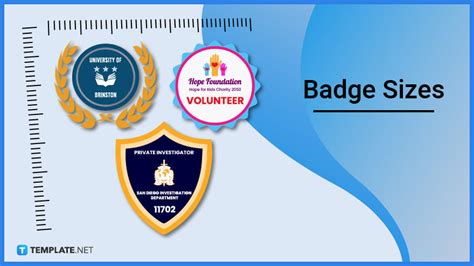 Badge Shapes and Sizes