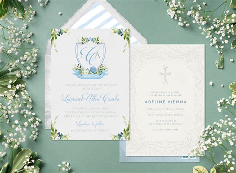 Baptism Invitation Design Elements