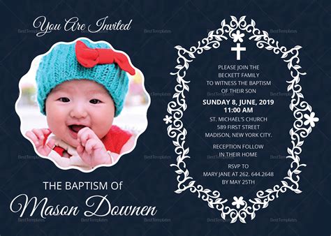 Baptism Invitation Templates Designs