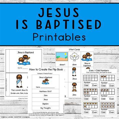 Baptism Printable Flashcards