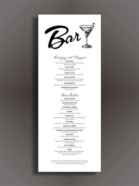 Bar Menu Template 4