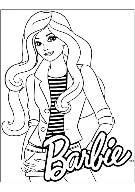 Barbie Coloring Pages For Kids