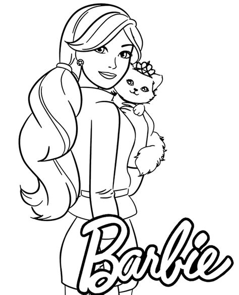 Barbie Coloring Pages Free Printable